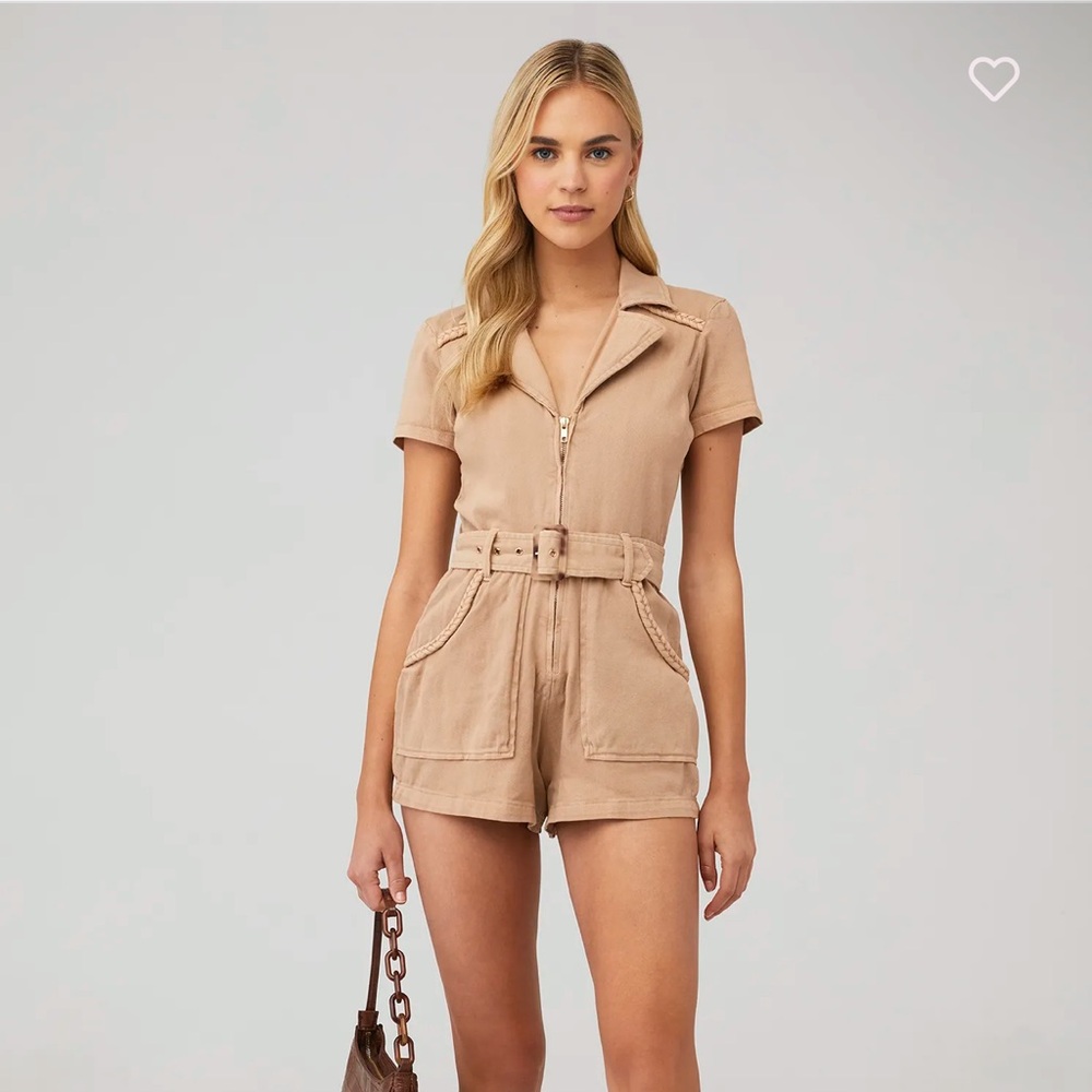 Show Me Your Mumu Outlaw Romper in Tanline